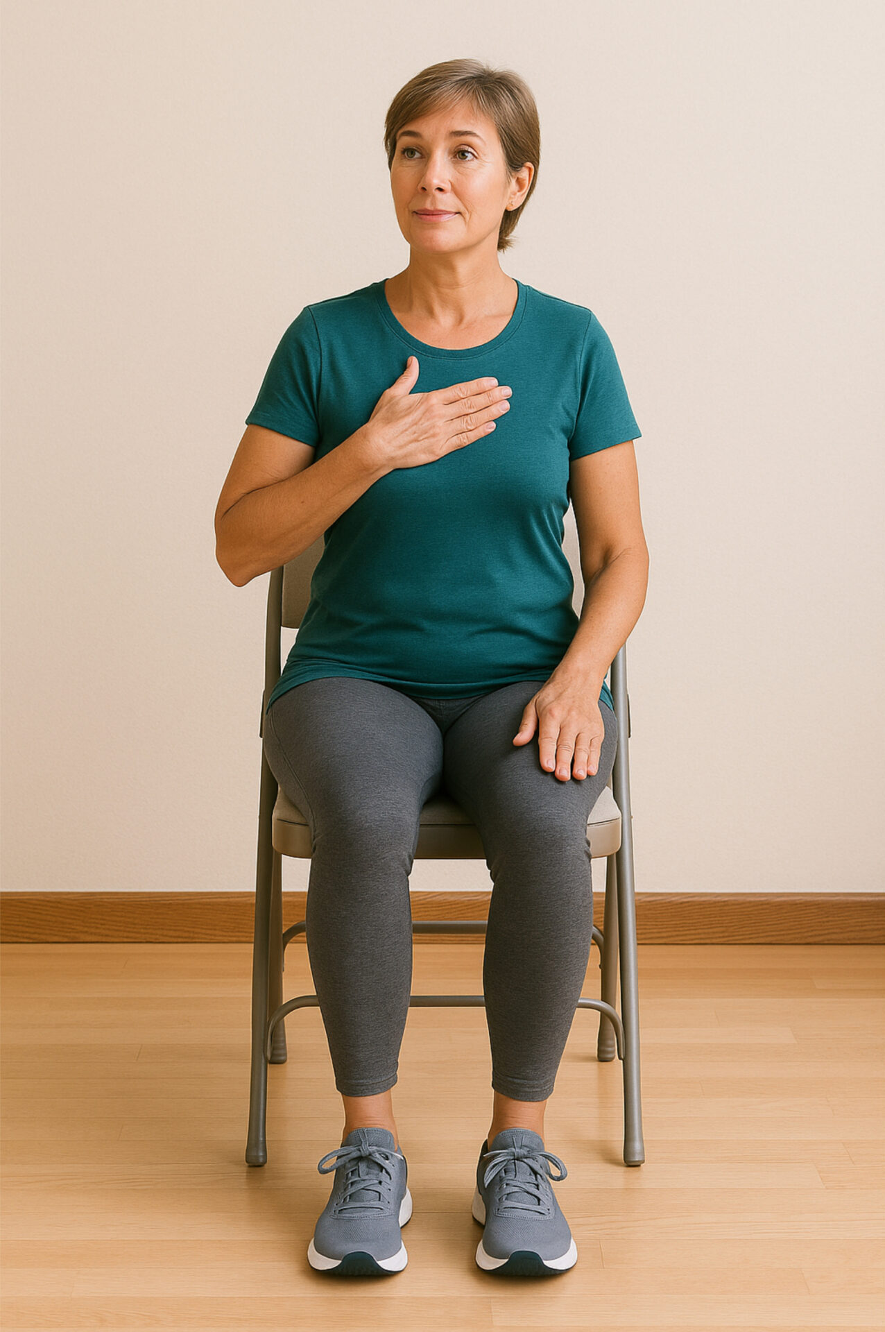 Exercise readiness check for older adults focusing on safe movement and mobility assessment