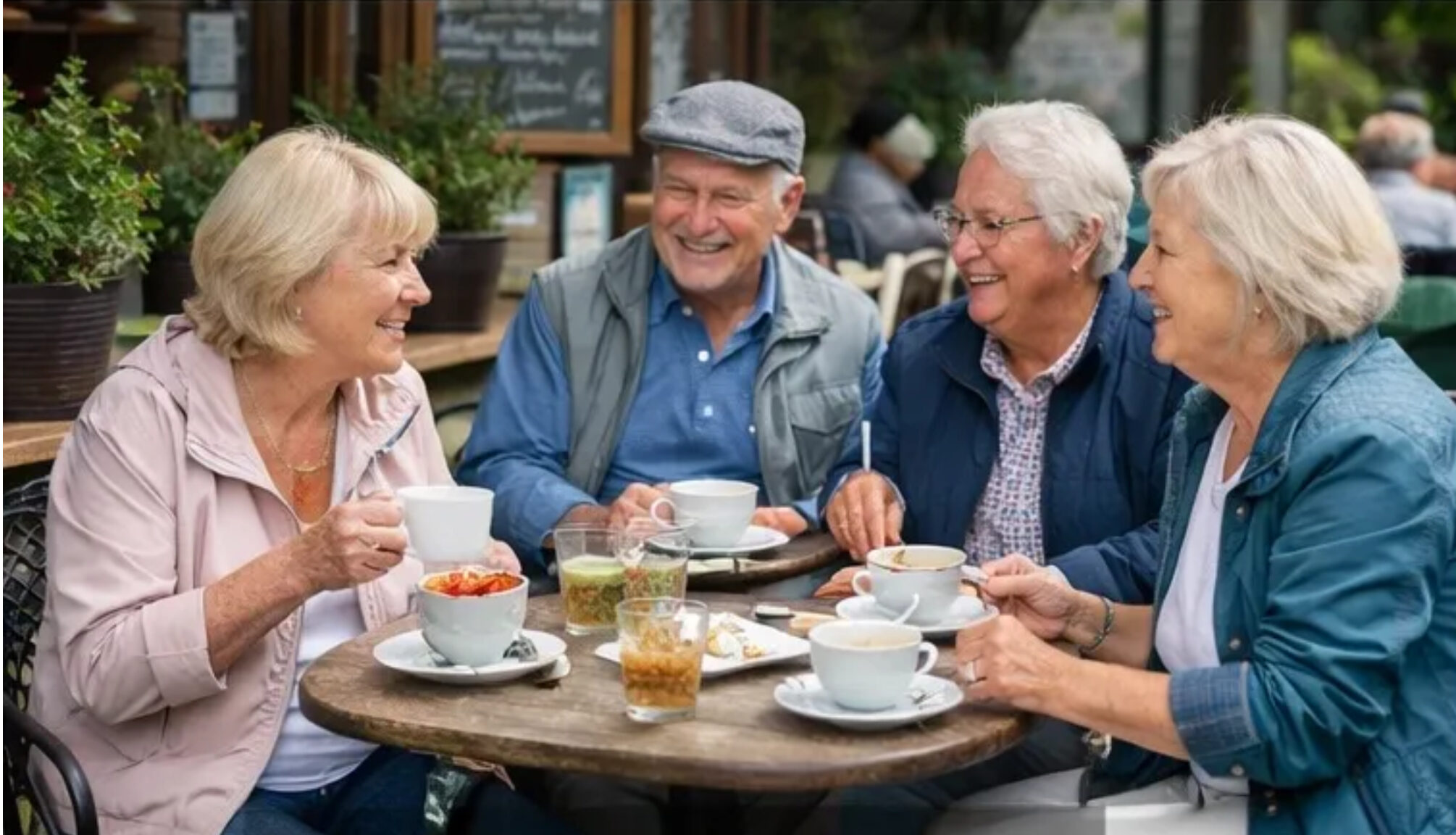 Local park path and café outing idea