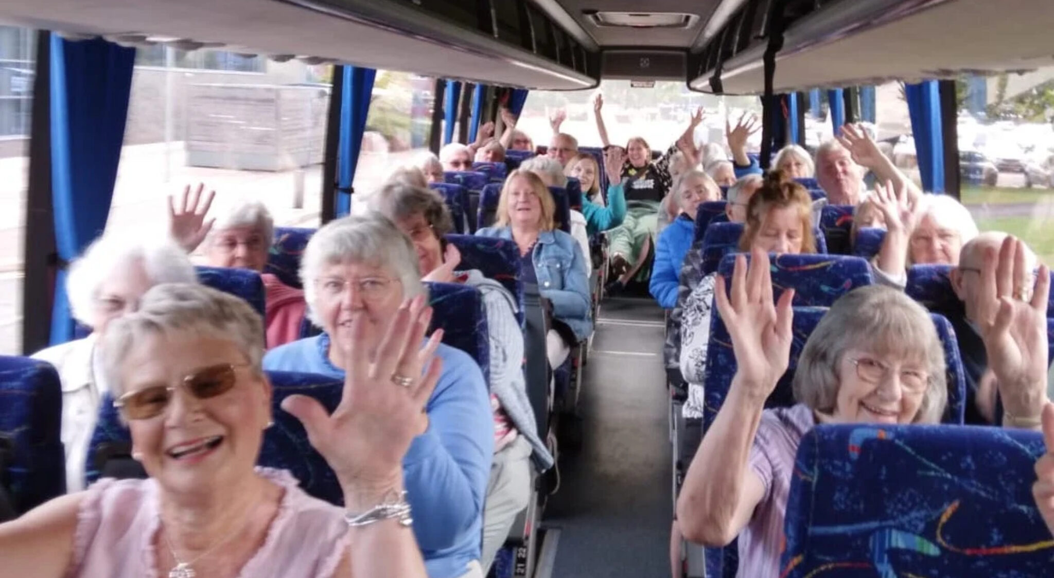 Seaside promenade and calming sea view