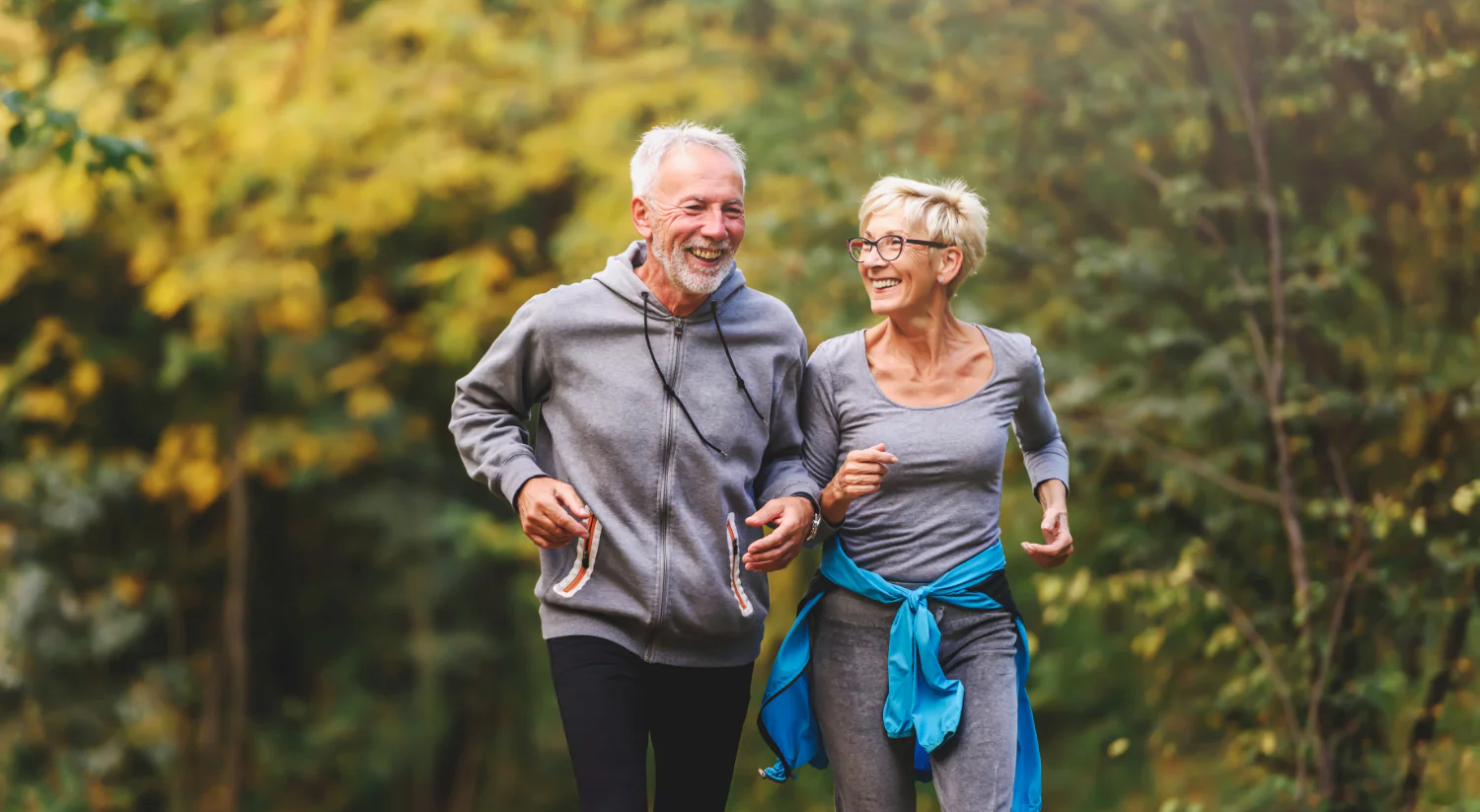 Elderly Couple Jogging
