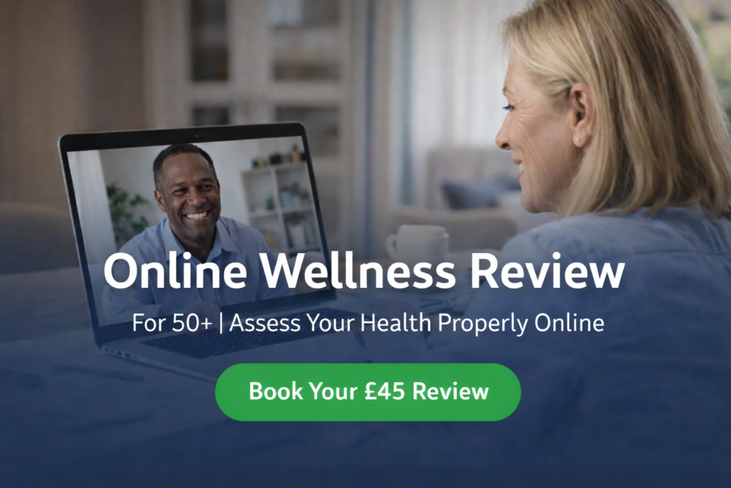 Personal Wellness Review consultation discussing health, movement and nutrition